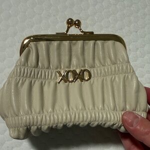 XOXO Gold Accent Coin Purse